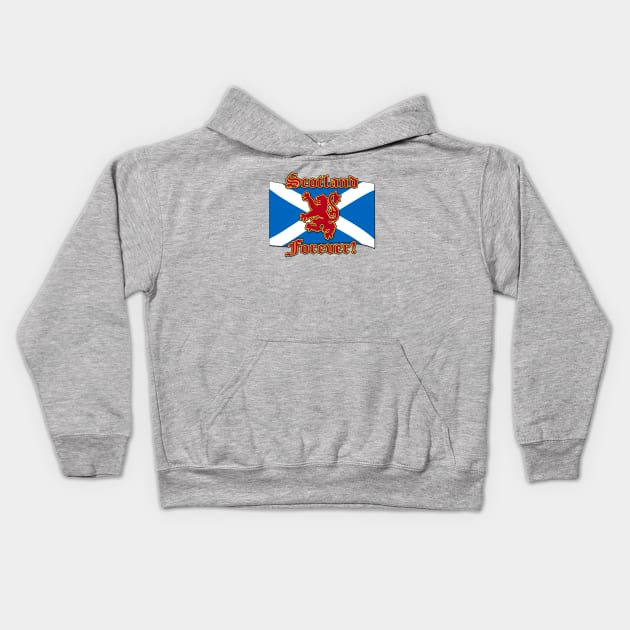 Scotland Forever! Kids Hoodie by JEAndersonArt